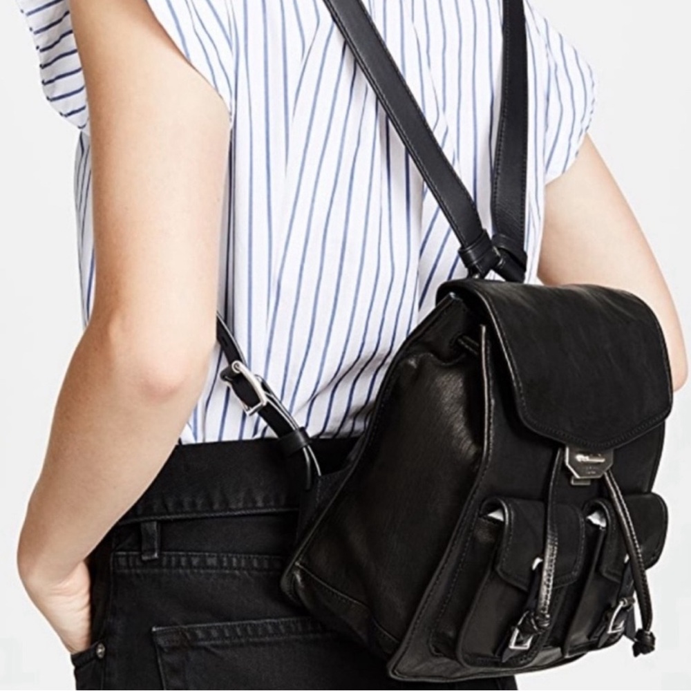 Rag & Bone “Large Field” Leather Backpack! 🎒 🖤